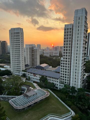Sunset from Cinnamon College Residence