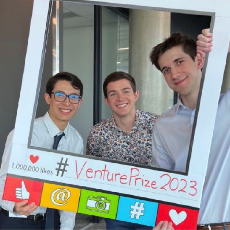 Proximo team at the Venture Prize finals